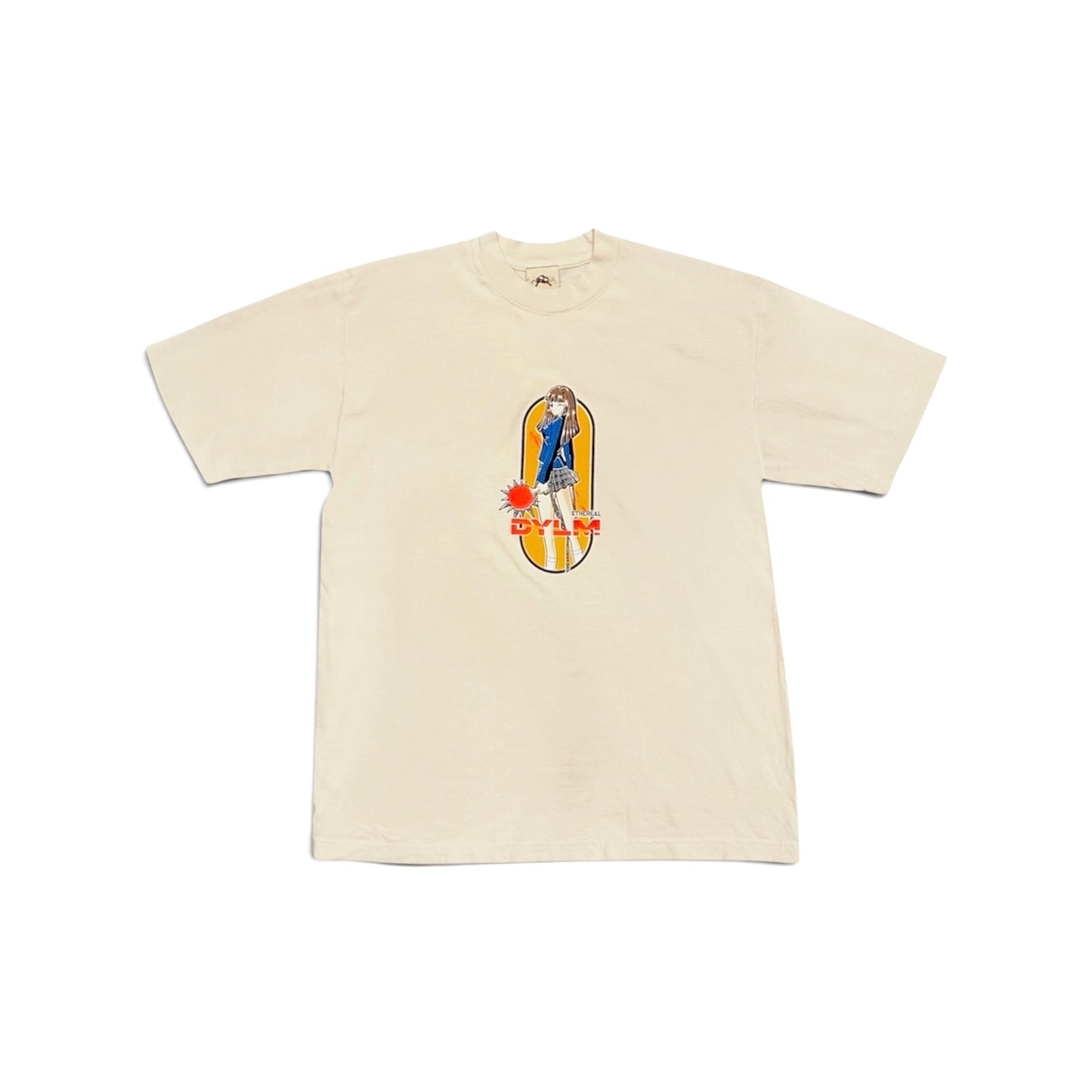 DYLM X ETHEREAL STUDIOS "VICKY YUBARI TEE" BEIGE