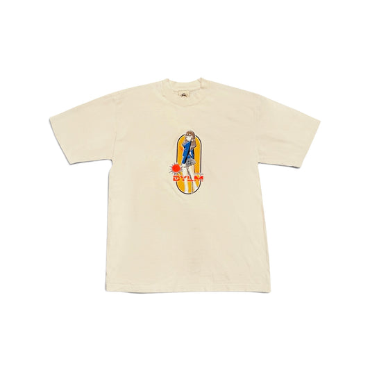 DYLM X ETHEREAL STUDIOS "VICKY YUBARI TEE" BEIGE
